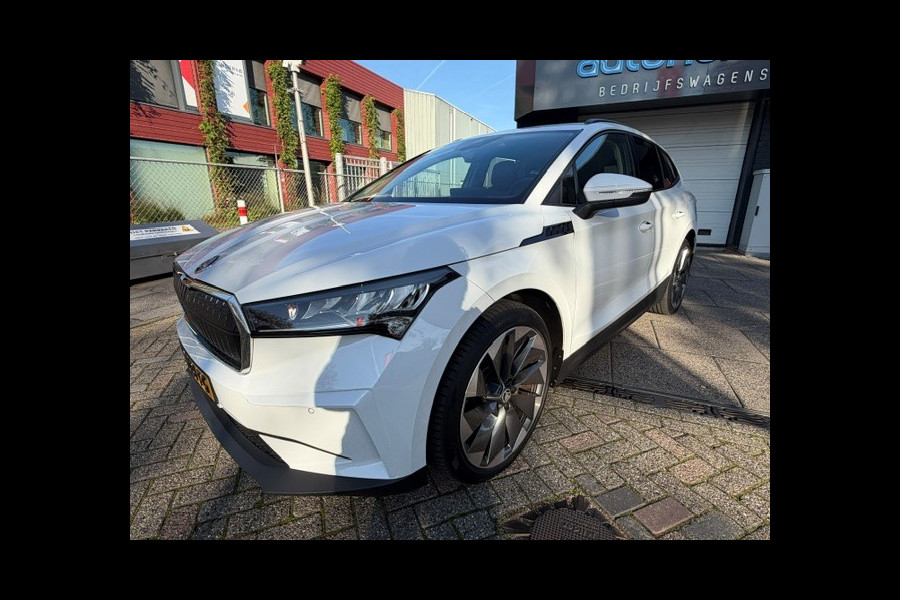 Škoda ENYAQ iV 60 Sportline INCL 12 MAANDEN UITGEBREIDE GARANTIE AIRCO I NAV I PDC I CAMERA I SOH 91.5% I SCHUIF/KANTELDAK I 21INCH VELGEN I 1e EIGENAAR I COMPLETE ONDERHOUDSHISTORIE