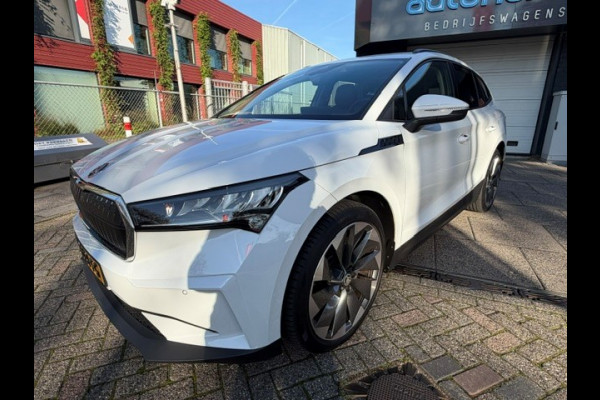 Škoda ENYAQ iV 60 Sportline INCL 12 MAANDEN UITGEBREIDE GARANTIE AIRCO I NAV I PDC I CAMERA I SOH 91.5% I SCHUIF/KANTELDAK I 21INCH VELGEN I 1e EIGENAAR I COMPLETE ONDERHOUDSHISTORIE