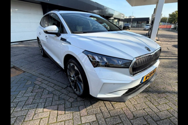 Škoda ENYAQ iV 60 Sportline INCL 12 MAANDEN UITGEBREIDE GARANTIE AIRCO I NAV I PDC I CAMERA I SOH 91.5% I SCHUIF/KANTELDAK I 21INCH VELGEN I 1e EIGENAAR I COMPLETE ONDERHOUDSHISTORIE