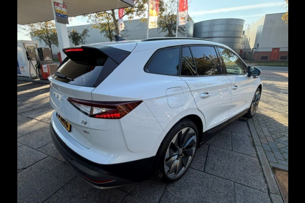 Škoda ENYAQ iV 60 Sportline INCL 12 MAANDEN UITGEBREIDE GARANTIE AIRCO I NAV I PDC I CAMERA I SOH 91.5% I SCHUIF/KANTELDAK I 21INCH VELGEN I 1e EIGENAAR I COMPLETE ONDERHOUDSHISTORIE