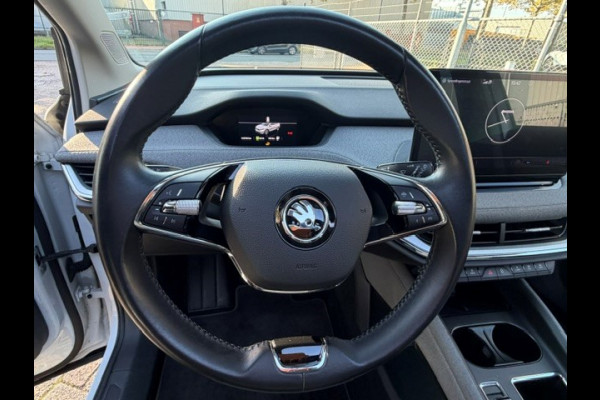 Škoda ENYAQ iV 60 Sportline INCL 12 MAANDEN UITGEBREIDE GARANTIE AIRCO I NAV I PDC I CAMERA I SOH 91.5% I SCHUIF/KANTELDAK I 21INCH VELGEN I 1e EIGENAAR I COMPLETE ONDERHOUDSHISTORIE