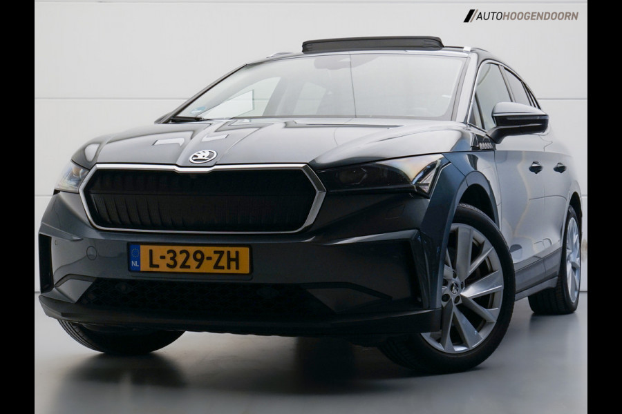 Škoda ENYAQ iV 80 Sport SoH 93% (APPLE CARPLAY,PANORAMA-SCHUIFDAK,DODEHOEK,KEYLESS,STUUR-STOELVERWARMING,ADAPTIVE CRUISE)