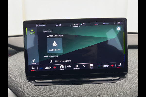Škoda ENYAQ iV 80 (INCL-BTW) *AUT | LEATHER-FABRIC | FULL-LED | DIGI-COCKPIT | CAMERA | KEYLESS | NAVI-FULLMAP | AMBIENTLIGHT | ECC | HEATED-COMFORTSEATS | DAB+ | PDC | CRUISE | CARPLAY | 17"ALU*