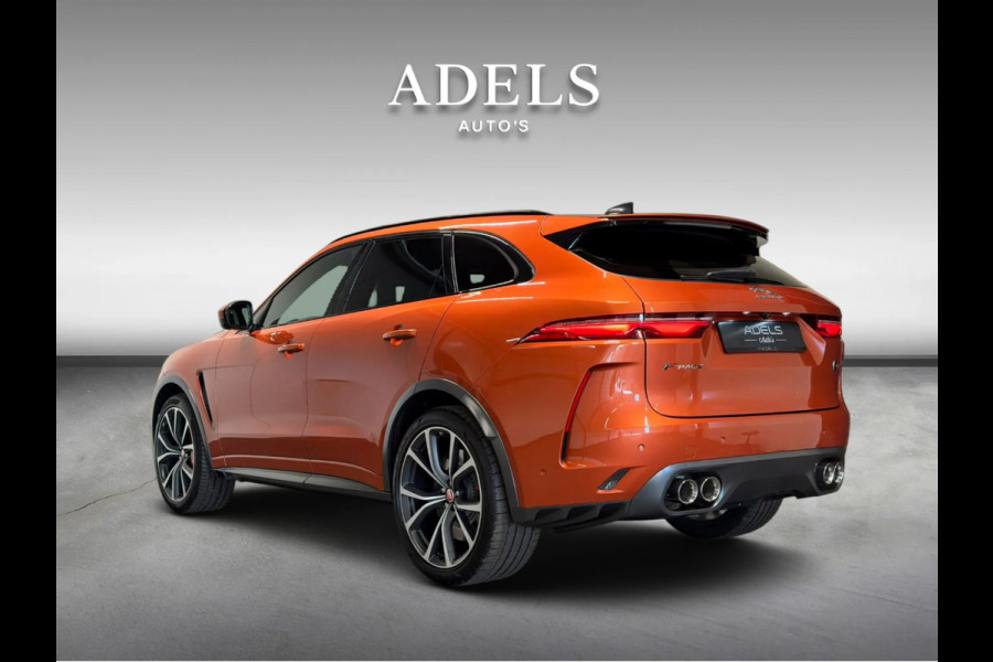 Jaguar F-Pace 5.0 P550 V8 SVR Speciale lak SVO Ultra Metallic Trekhaak Meridian Carbon Pano CameraDealer Onderhouden