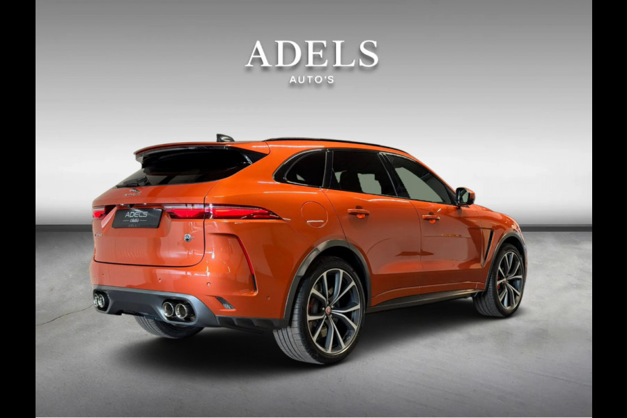 Jaguar F-Pace 5.0 P550 V8 SVR Speciale lak SVO Ultra Metallic Trekhaak Meridian Carbon Pano CameraDealer Onderhouden