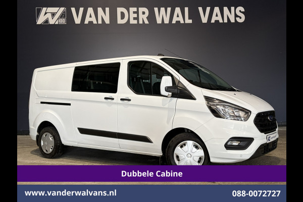 Ford Transit Custom 2.0 TDCI 131pk Automaat L2H1 Dubbele Cabine Euro6 Airco | 6-Zits | Camera | Navigatie | LED | Apple Carplay Cruisecontrol, Android Auto, Verwarmde Voorruit, Achterklep, Parkeersensoren, Bijrijdersbank