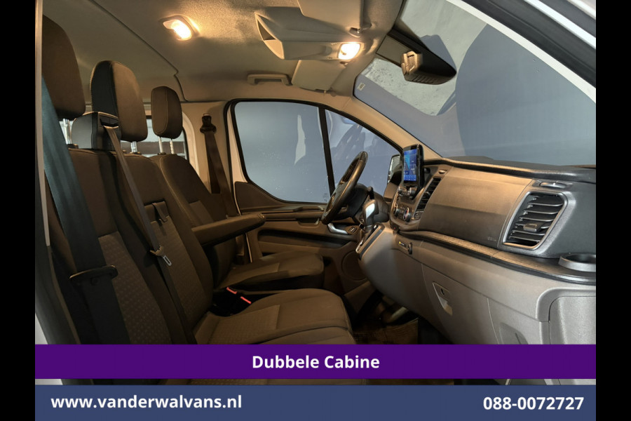 Ford Transit Custom 2.0 TDCI 131pk Automaat L2H1 Dubbele Cabine Euro6 Airco | 6-Zits | Camera | Navigatie | LED | Apple Carplay Cruisecontrol, Android Auto, Verwarmde Voorruit, Achterklep, Parkeersensoren, Bijrijdersbank