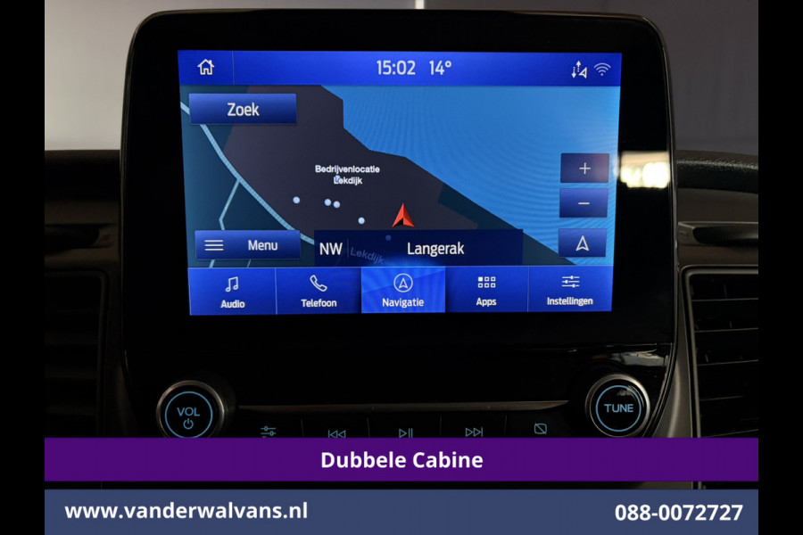 Ford Transit Custom 2.0 TDCI 131pk Automaat L2H1 Dubbele Cabine Euro6 Airco | 6-Zits | Camera | Navigatie | LED | Apple Carplay Cruisecontrol, Android Auto, Verwarmde Voorruit, Achterklep, Parkeersensoren, Bijrijdersbank
