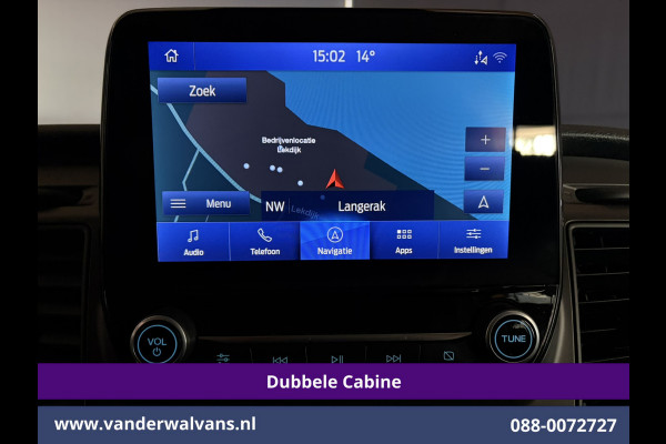 Ford Transit Custom 2.0 TDCI 131pk Automaat L2H1 Dubbele Cabine Euro6 Airco | 6-Zits | Camera | Navigatie | LED | Apple Carplay Cruisecontrol, Android Auto, Verwarmde Voorruit, Achterklep, Parkeersensoren, Bijrijdersbank