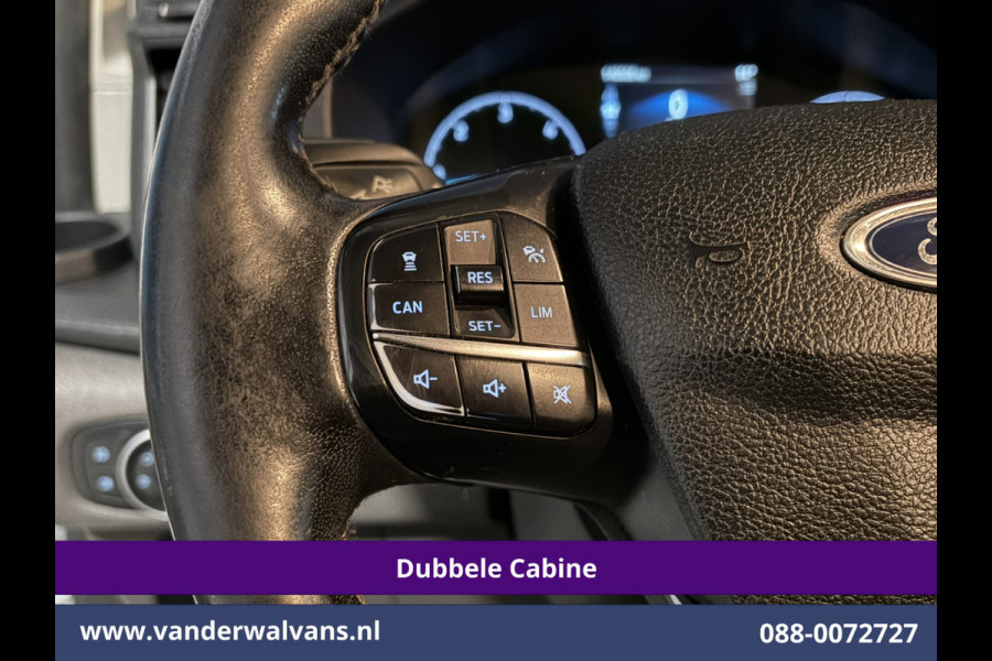 Ford Transit Custom 2.0 TDCI 131pk Automaat L2H1 Dubbele Cabine Euro6 Airco | 6-Zits | Camera | Navigatie | LED | Apple Carplay Cruisecontrol, Android Auto, Verwarmde Voorruit, Achterklep, Parkeersensoren, Bijrijdersbank