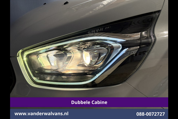 Ford Transit Custom 2.0 TDCI 131pk Automaat L2H1 Dubbele Cabine Euro6 Airco | 6-Zits | Camera | Navigatie | LED | Apple Carplay Cruisecontrol, Android Auto, Verwarmde Voorruit, Achterklep, Parkeersensoren, Bijrijdersbank