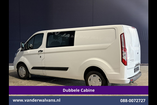 Ford Transit Custom 2.0 TDCI 131pk Automaat L2H1 Dubbele Cabine Euro6 Airco | 6-Zits | Camera | Navigatie | LED | Apple Carplay Cruisecontrol, Android Auto, Verwarmde Voorruit, Achterklep, Parkeersensoren, Bijrijdersbank