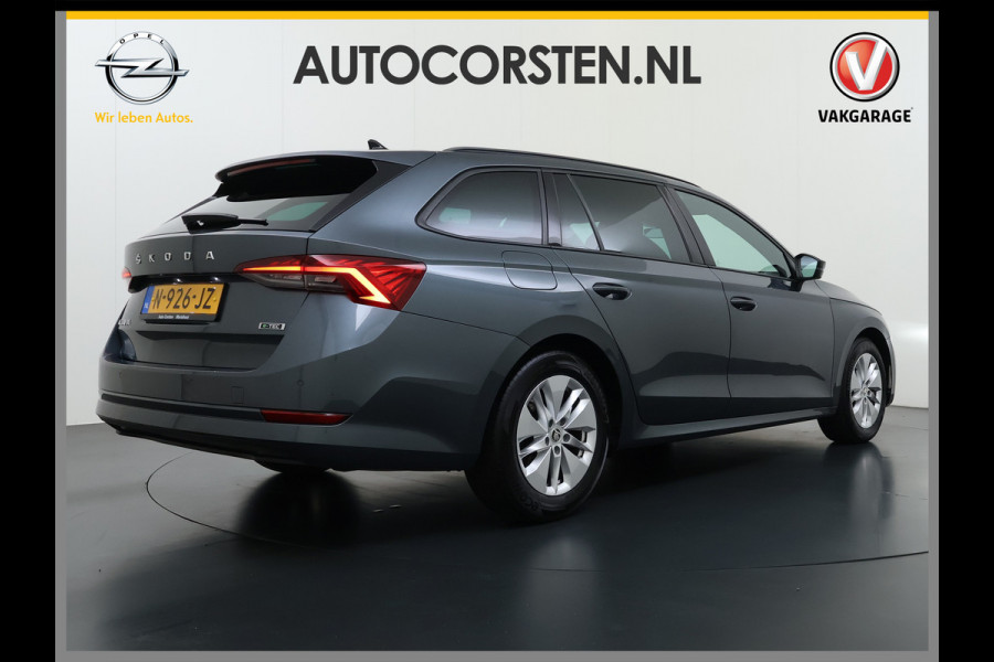 Škoda Octavia Combi 1.0 e-TSI Automaat Sportstoelen Adap.Cruise Navi Stuurverwarming Virtual Cockpit Ecc Pdc Apple Carplay/Android Auto Sport  Travel-pakket Led P-Assist Lane Assist Isofix Keyless-go 1e Eigenaar Origineel Nederlandse Auto