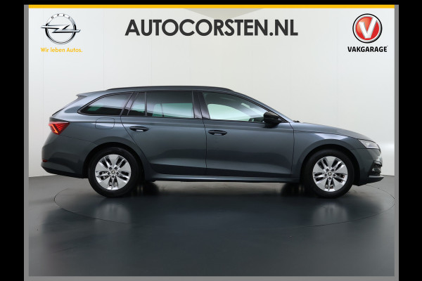 Škoda Octavia Combi 1.0 e-TSI Automaat Sportstoelen Adap.Cruise Navi Stuurverwarming Virtual Cockpit Ecc Pdc Apple Carplay/Android Auto Sport  Travel-pakket Led P-Assist Lane Assist Isofix Keyless-go 1e Eigenaar Origineel Nederlandse Auto