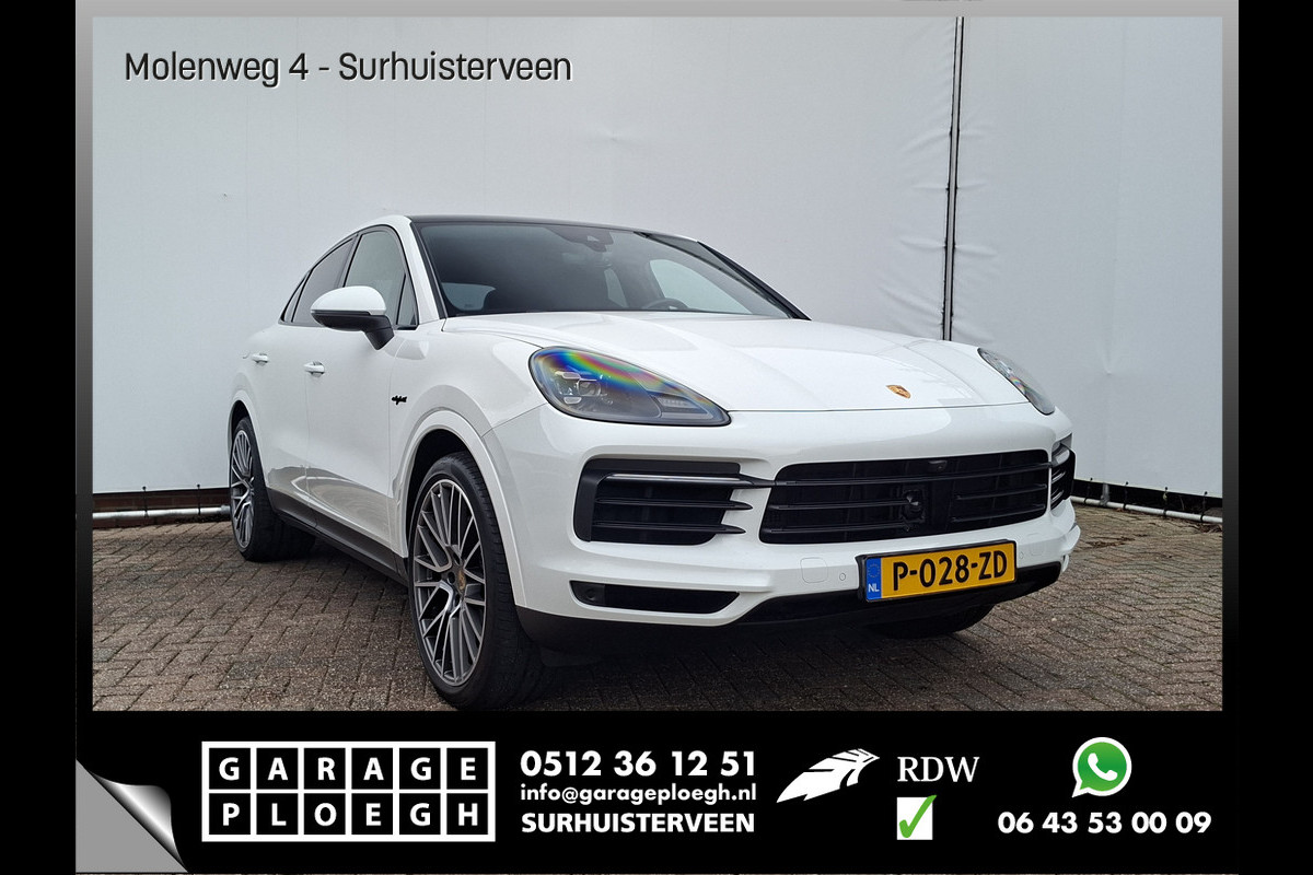 Porsche Cayenne Coupé 3.0 E-Hybrid Pano Trekhaak(3500) 360° Adapt.Cruise Memory Leder