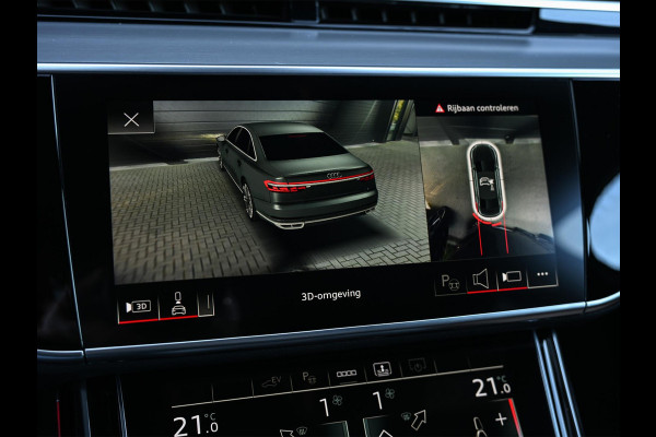 Audi A8 60 TFSI e quattro Lang Pro Line Plus | Panoramadak | NL-Auto | B&O | Luchtvering | 360 Camera | Memory Seats | Soft Close | Adaptive Cruise | Stoelverwarming V+A | Ambiance Interieur |