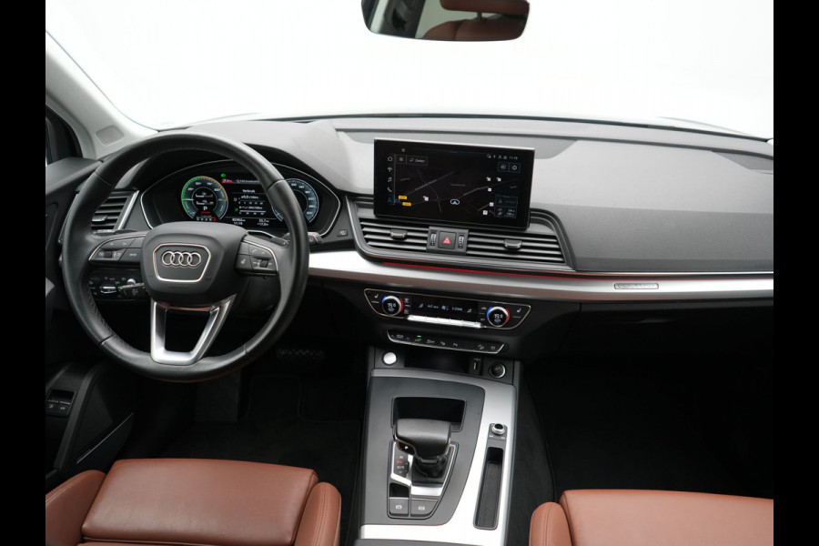 Audi Q5 55 TFSI e S Line PHEV 367pk Dealer O.H | Trekhaak Af Fabriek | Adaptive Cruise | 360 Camera | Bang & Olufsen | Matrix LED | Lederen Sportstoelen Memory & Verwarmd | Apple Carplay | Keyless | Stuurverwarming | Navigatie | Virtual |