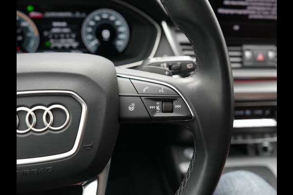 Audi Q5 55 TFSI e S Line PHEV 367pk Dealer O.H | Trekhaak Af Fabriek | Adaptive Cruise | 360 Camera | Bang & Olufsen | Matrix LED | Lederen Sportstoelen Memory & Verwarmd | Apple Carplay | Keyless | Stuurverwarming | Navigatie | Virtual |