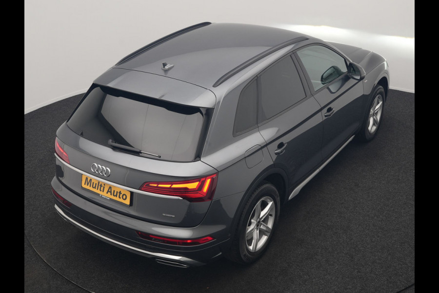 Audi Q5 55 TFSI e S Line PHEV 367pk Dealer O.H | Trekhaak Af Fabriek | Adaptive Cruise | 360 Camera | Bang & Olufsen | Matrix LED | Lederen Sportstoelen Memory & Verwarmd | Apple Carplay | Keyless | Stuurverwarming | Navigatie | Virtual |