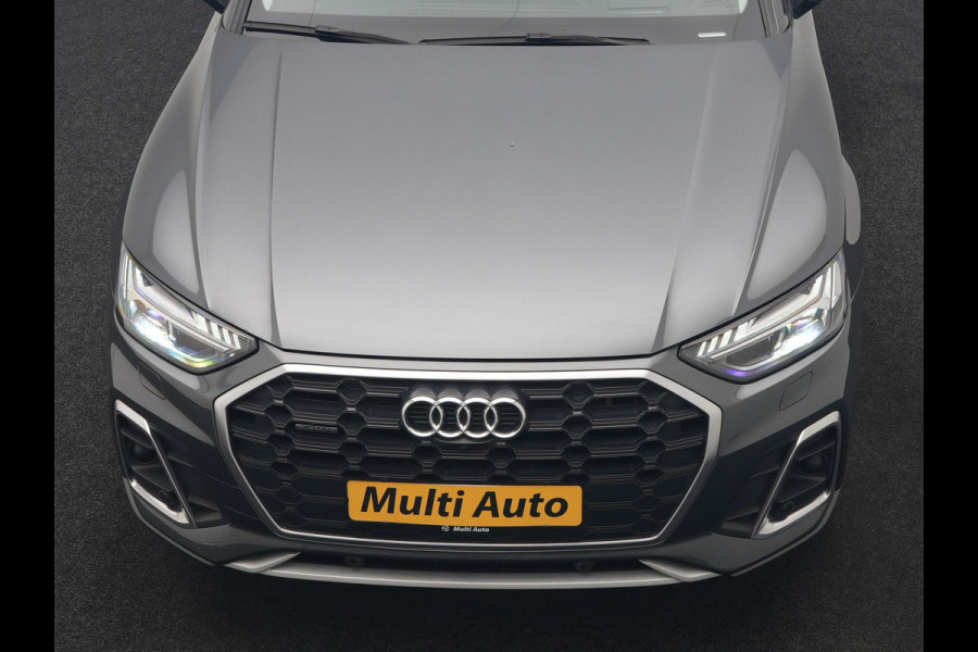 Audi Q5 55 TFSI e S Line PHEV 367pk Dealer O.H | Trekhaak Af Fabriek | Adaptive Cruise | 360 Camera | Bang & Olufsen | Matrix LED | Lederen Sportstoelen Memory & Verwarmd | Apple Carplay | Keyless | Stuurverwarming | Navigatie | Virtual |