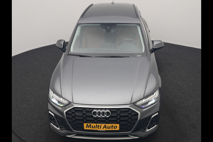 Audi Q5 55 TFSI e S Line PHEV 367pk Dealer O.H | Trekhaak Af Fabriek | Adaptive Cruise | 360 Camera | Bang & Olufsen | Matrix LED | Lederen Sportstoelen Memory & Verwarmd | Apple Carplay | Keyless | Stuurverwarming | Navigatie | Virtual |