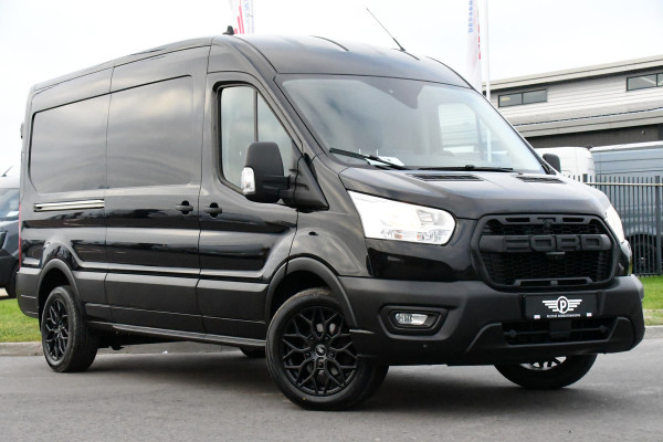 Ford Transit 350 2.0 TDCI L3H2 Black Edition Camera, Cruise, Caplay, Automaat, 130PK, Trekhaak, Multimedia, Sensoren, UNIEK!