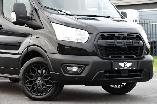 Ford Transit 350 2.0 TDCI L3H2 Black Edition Camera, Cruise, Caplay, Automaat, 130PK, Trekhaak, Multimedia, Sensoren, UNIEK!