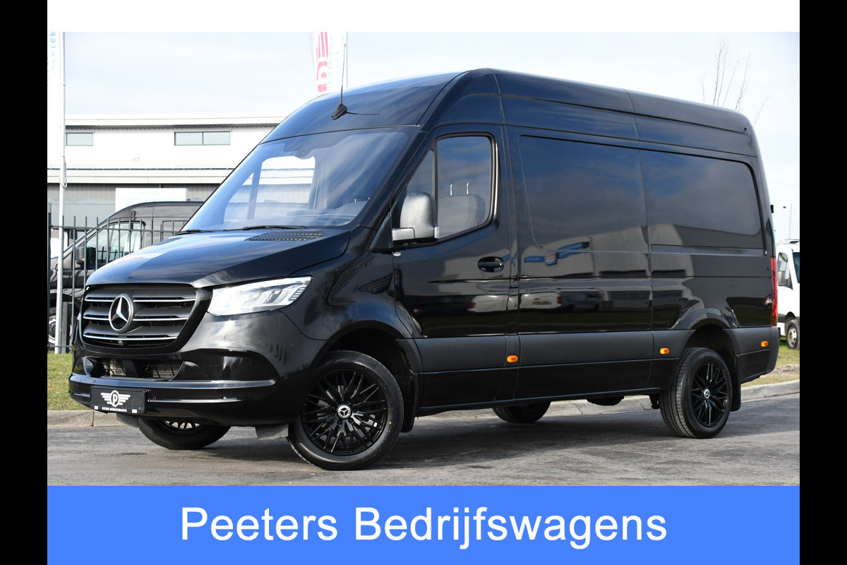 Mercedes-Benz Sprinter 317 1.9 CDI L2H2 Black Edition RWD Cruise, Camera,10.5'' Multimedia, Carplay, LED, Standkachel, Multimedia, 170pk, Automaat, UNIEK!