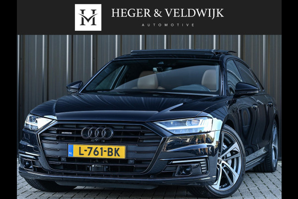 Audi A8 60 TFSI e quattro Lang Pro Line Plus | Panoramadak | NL-Auto | B&O | Luchtvering | 360 Camera | Memory Seats | Soft Close | Adaptive Cruise | Stoelverwarming V+A | Ambiance Interieur |