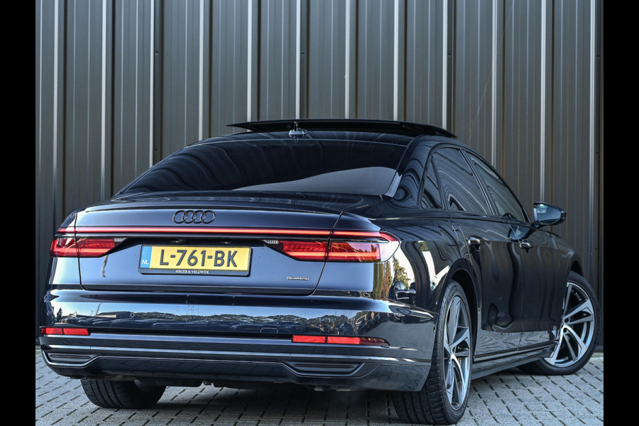 Audi A8 60 TFSI e quattro Lang Pro Line Plus | Panoramadak | NL-Auto | B&O | Luchtvering | 360 Camera | Memory Seats | Soft Close | Adaptive Cruise | Stoelverwarming V+A | Ambiance Interieur |