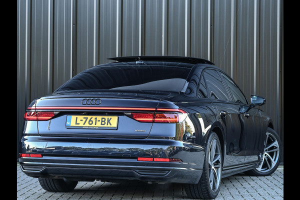 Audi A8 60 TFSI e quattro Lang Pro Line Plus | Panoramadak | NL-Auto | B&O | Luchtvering | 360 Camera | Memory Seats | Soft Close | Adaptive Cruise | Stoelverwarming V+A | Ambiance Interieur |