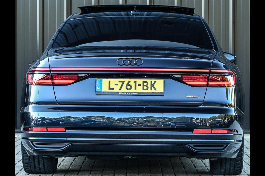 Audi A8 60 TFSI e quattro Lang Pro Line Plus | Panoramadak | NL-Auto | B&O | Luchtvering | 360 Camera | Memory Seats | Soft Close | Adaptive Cruise | Stoelverwarming V+A | Ambiance Interieur |
