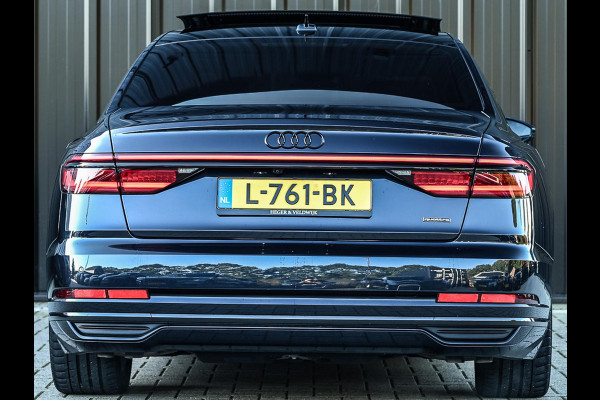 Audi A8 60 TFSI e quattro Lang Pro Line Plus | Panoramadak | NL-Auto | B&O | Luchtvering | 360 Camera | Memory Seats | Soft Close | Adaptive Cruise | Stoelverwarming V+A | Ambiance Interieur |