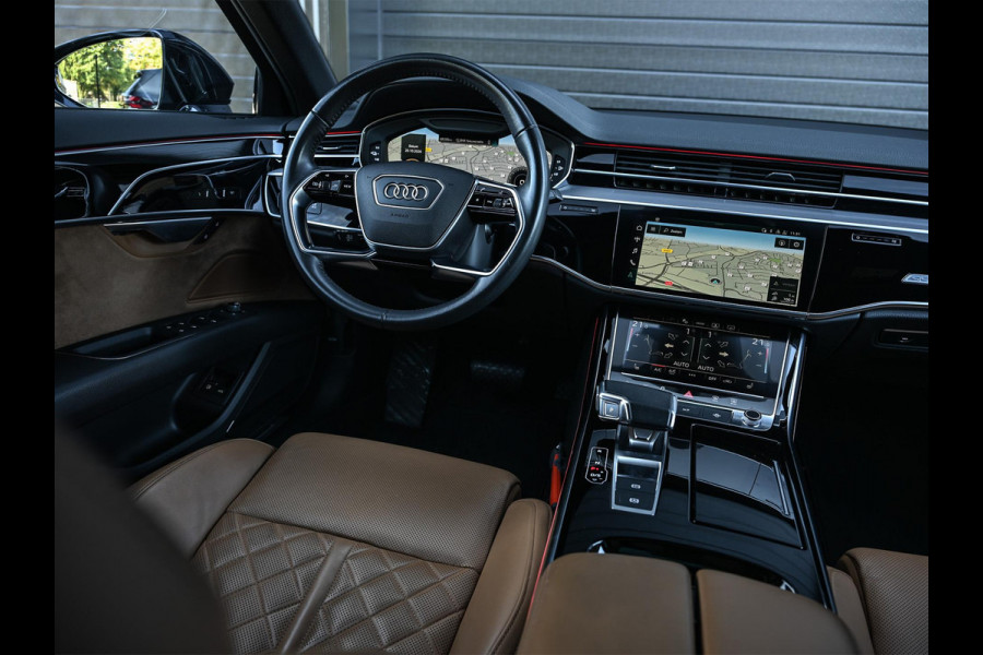 Audi A8 60 TFSI e quattro Lang Pro Line Plus | Panoramadak | NL-Auto | B&O | Luchtvering | 360 Camera | Memory Seats | Soft Close | Adaptive Cruise | Stoelverwarming V+A | Ambiance Interieur |