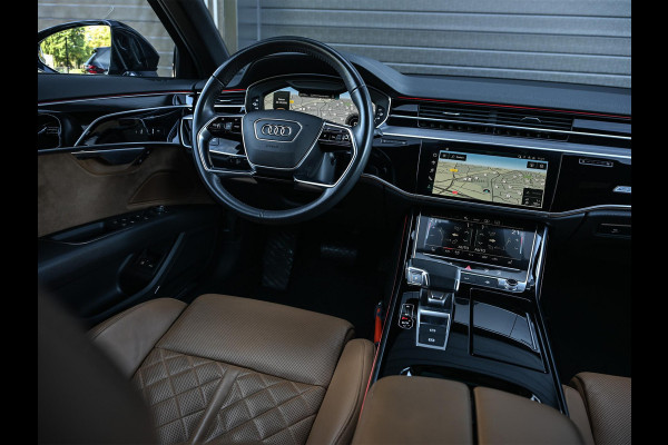 Audi A8 60 TFSI e quattro Lang Pro Line Plus | Panoramadak | NL-Auto | B&O | Luchtvering | 360 Camera | Memory Seats | Soft Close | Adaptive Cruise | Stoelverwarming V+A | Ambiance Interieur |