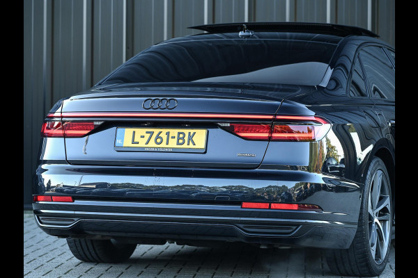 Audi A8 60 TFSI e quattro Lang Pro Line Plus | Panoramadak | NL-Auto | B&O | Luchtvering | 360 Camera | Memory Seats | Soft Close | Adaptive Cruise | Stoelverwarming V+A | Ambiance Interieur |