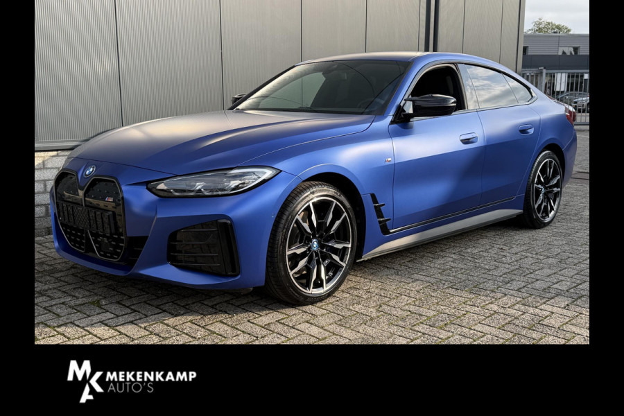 BMW i4 M50 High Executive 84 kWh 19"/SOH 99%/Lederen M-stoelen + memory/Harman Kardon/Keyless/Camera/Adaptief M onderstel/Stoelverwarming