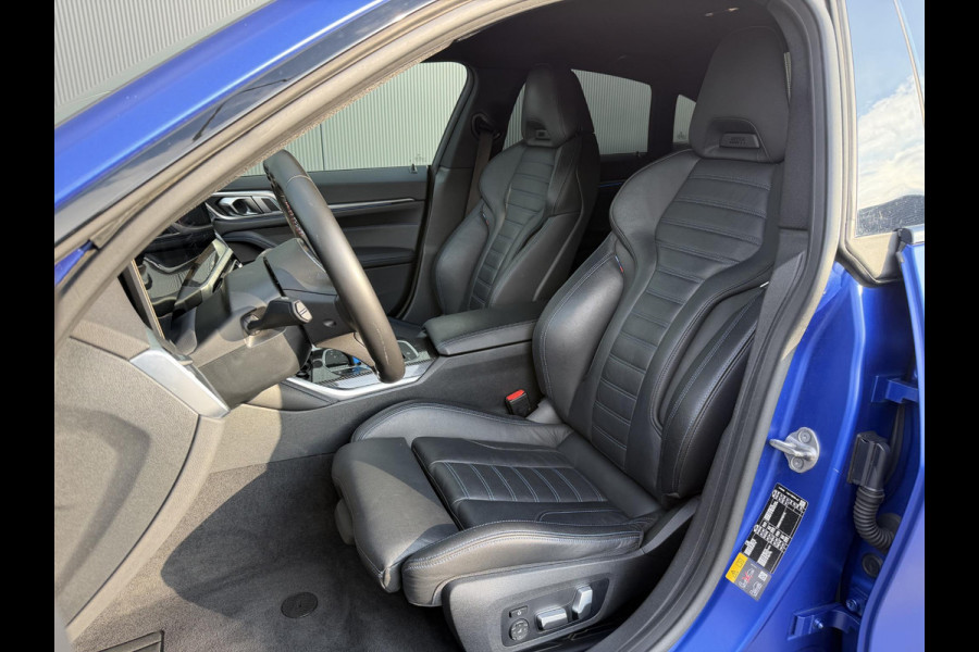 BMW i4 M50 High Executive 84 kWh 19"/SOH 99%/Lederen M-stoelen + memory/Harman Kardon/Keyless/Camera/Adaptief M onderstel/Stoelverwarming