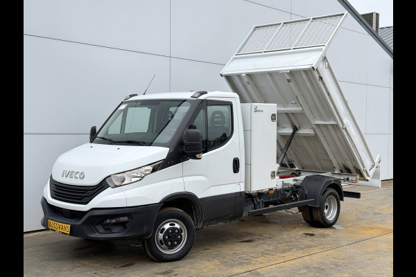 Iveco Daily 35C16 3.0 Kipper Dubbellucht L4 Airco Cruise Control 3.5T Trekhaak Lederen bekleding Benne Tipper