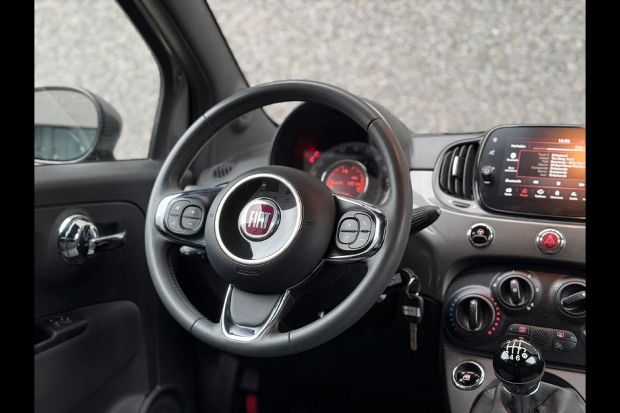 Fiat 500C 1.0 Hybrid Lounge (6-BAK, BLUETOOTH, MULTIMEDIA, PARKEERSENSOREN, CRUISE CONTROL, GOED ONDERHOUDEN, ETC!)