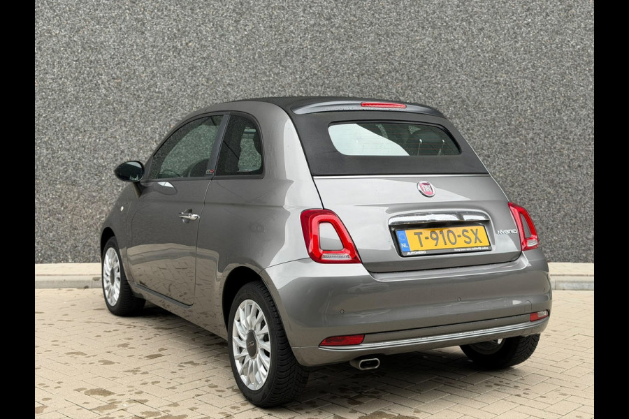 Fiat 500C 1.0 Hybrid Lounge (6-BAK, BLUETOOTH, MULTIMEDIA, PARKEERSENSOREN, CRUISE CONTROL, GOED ONDERHOUDEN, ETC!)