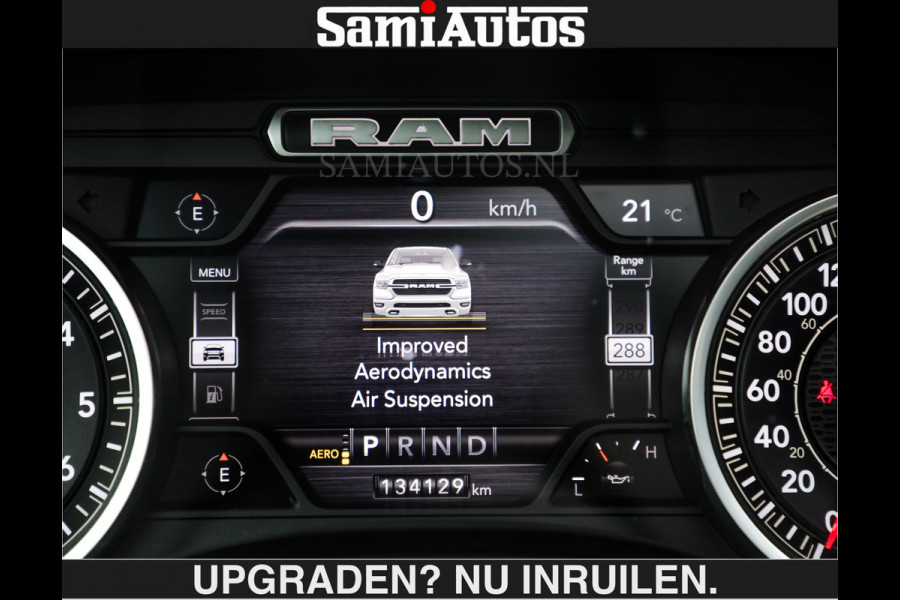 Dodge Ram SPORT 5.7 V8 402PK | €54950,- excl | LUCHTVERING | 2023 | PANODAK | GROOTSCHERM | DC | TOP KLEUR GRANITE | CREW CAB | DUBBELE CABINE | 5 PERSOONS |