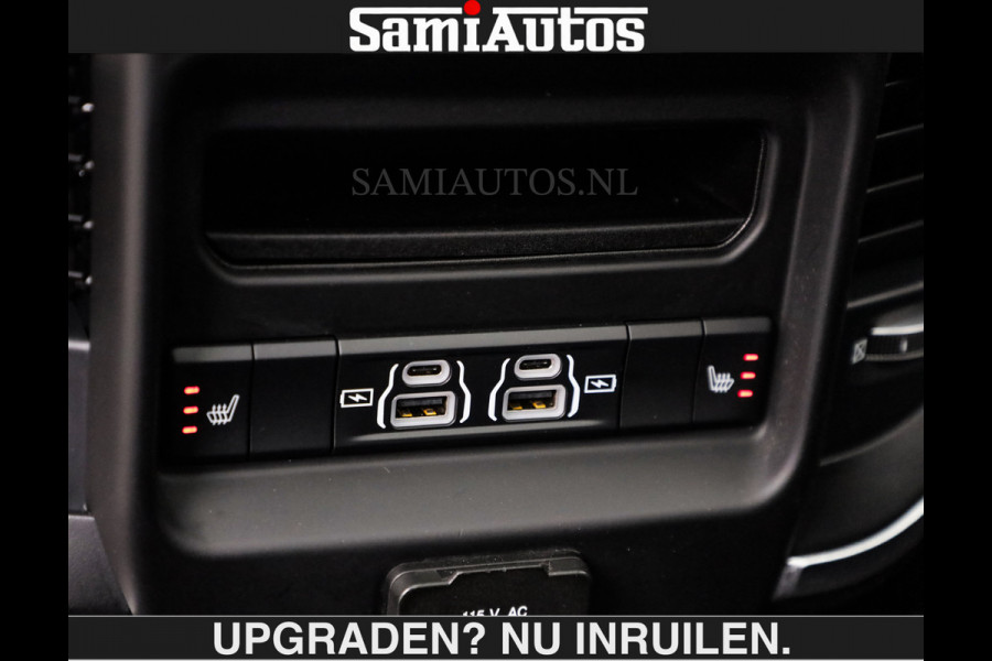 Dodge Ram SPORT 5.7 V8 402PK | €54950,- excl | LUCHTVERING | 2023 | PANODAK | GROOTSCHERM | DC | TOP KLEUR GRANITE | CREW CAB | DUBBELE CABINE | 5 PERSOONS |