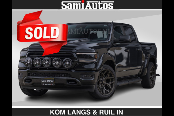 Dodge Ram BLACK OPS | 5.7 V8 HEMI | €66950,- excl | WIDEBODY HULK | OPEN UITLAAT KLEP | ZEER DIK | DUBBELE CABINE | DC | 5 PERSOONS | GRIJS KENETEKEN | EXTRA BREDE WIELEN IN HET BRONS | MEGA DIK | 3500KG TREKVERMOGEN |