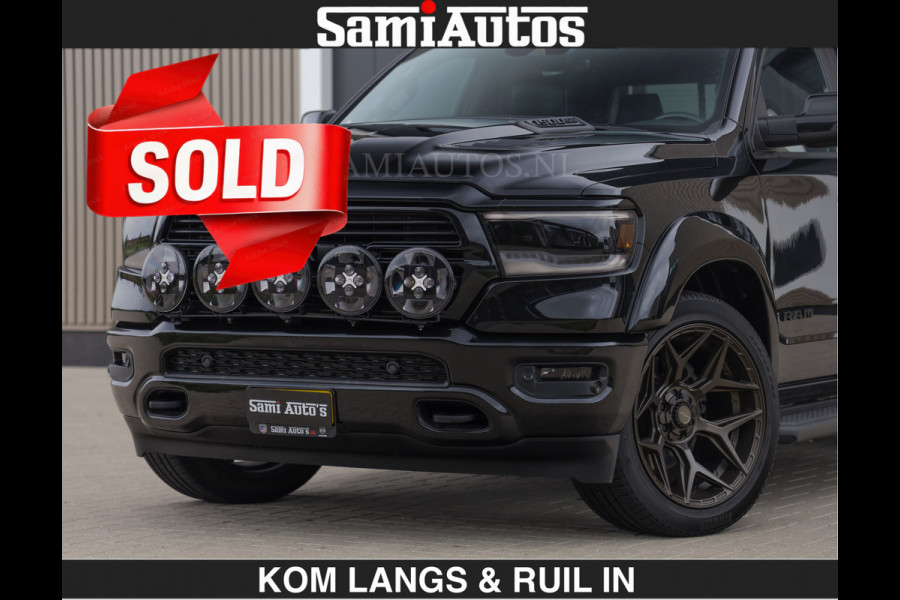Dodge Ram BLACK OPS | 5.7 V8 HEMI | €66950,- excl | WIDEBODY HULK | OPEN UITLAAT KLEP | ZEER DIK | DUBBELE CABINE | DC | 5 PERSOONS | GRIJS KENETEKEN | EXTRA BREDE WIELEN IN HET BRONS | MEGA DIK | 3500KG TREKVERMOGEN |