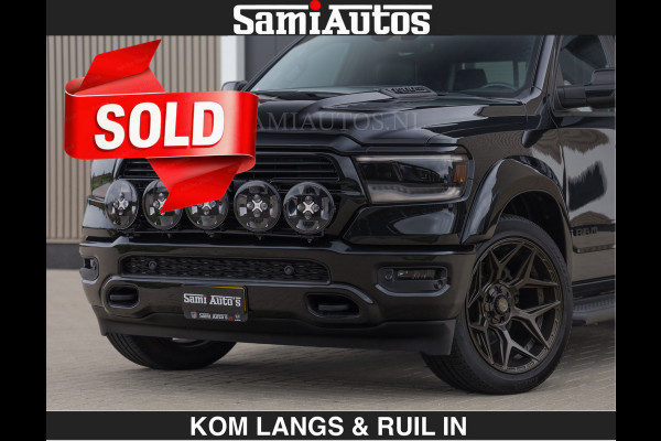 Dodge Ram BLACK OPS | 5.7 V8 HEMI | €66950,- excl | WIDEBODY HULK | OPEN UITLAAT KLEP | ZEER DIK | DUBBELE CABINE | DC | 5 PERSOONS | GRIJS KENETEKEN | EXTRA BREDE WIELEN IN HET BRONS | MEGA DIK | 3500KG TREKVERMOGEN |