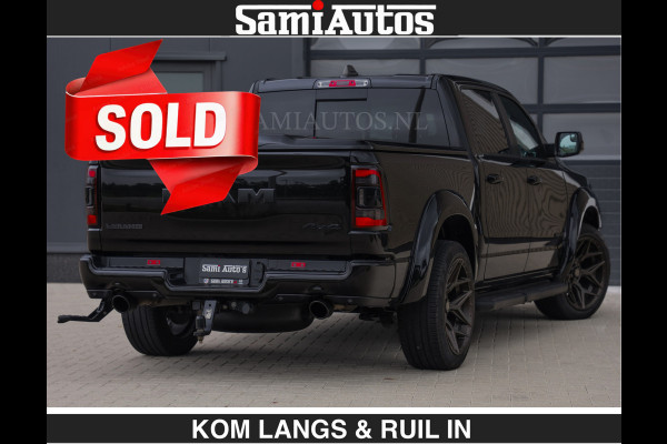 Dodge Ram BLACK OPS | 5.7 V8 HEMI | €66950,- excl | WIDEBODY HULK | OPEN UITLAAT KLEP | ZEER DIK | DUBBELE CABINE | DC | 5 PERSOONS | GRIJS KENETEKEN | EXTRA BREDE WIELEN IN HET BRONS | MEGA DIK | 3500KG TREKVERMOGEN |