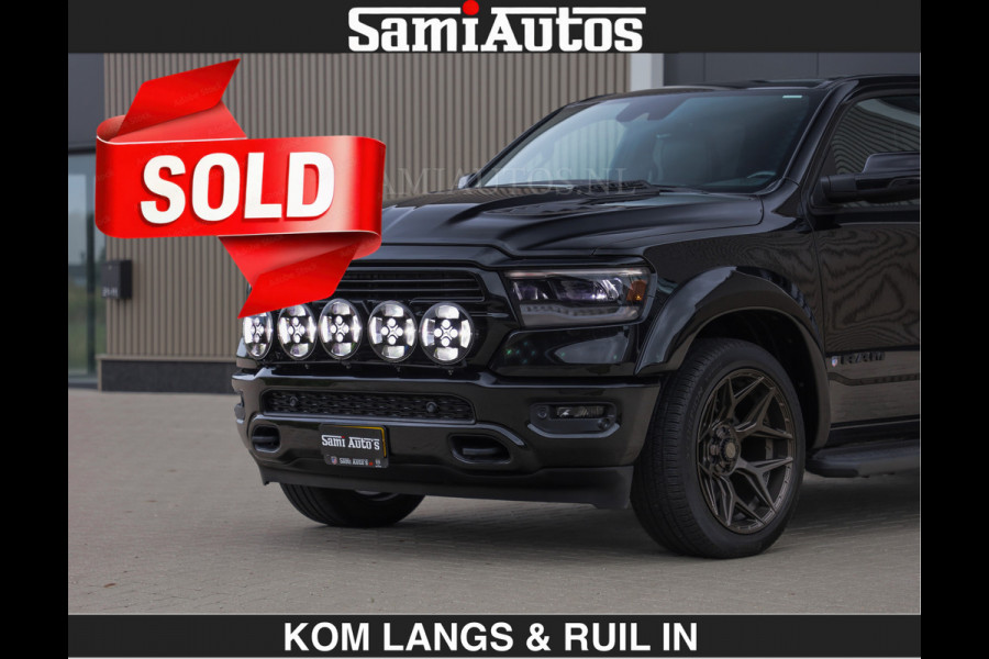Dodge Ram BLACK OPS | 5.7 V8 HEMI | €66950,- excl | WIDEBODY HULK | OPEN UITLAAT KLEP | ZEER DIK | DUBBELE CABINE | DC | 5 PERSOONS | GRIJS KENETEKEN | EXTRA BREDE WIELEN IN HET BRONS | MEGA DIK | 3500KG TREKVERMOGEN |