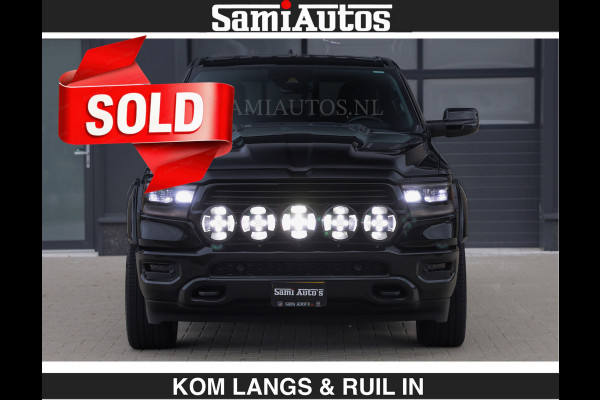 Dodge Ram BLACK OPS | 5.7 V8 HEMI | €66950,- excl | WIDEBODY HULK | OPEN UITLAAT KLEP | ZEER DIK | DUBBELE CABINE | DC | 5 PERSOONS | GRIJS KENETEKEN | EXTRA BREDE WIELEN IN HET BRONS | MEGA DIK | 3500KG TREKVERMOGEN |