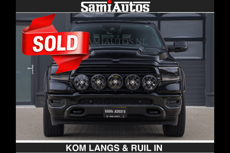 Dodge Ram BLACK OPS | 5.7 V8 HEMI | €66950,- excl | WIDEBODY HULK | OPEN UITLAAT KLEP | ZEER DIK | DUBBELE CABINE | DC | 5 PERSOONS | GRIJS KENETEKEN | EXTRA BREDE WIELEN IN HET BRONS | MEGA DIK | 3500KG TREKVERMOGEN |